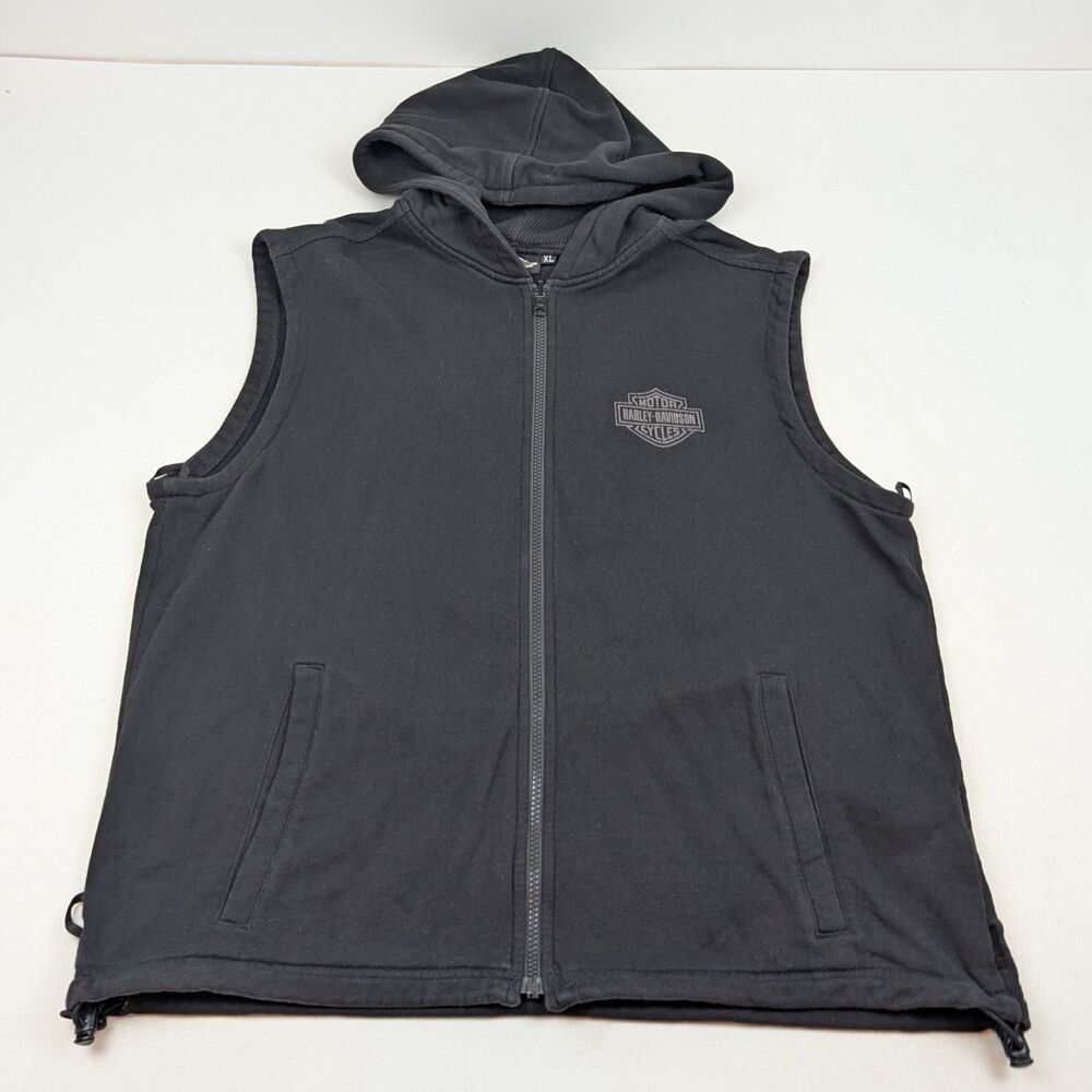 Harley Davidson Hoodie Jacket Liner XL Black Road Warrior Removable